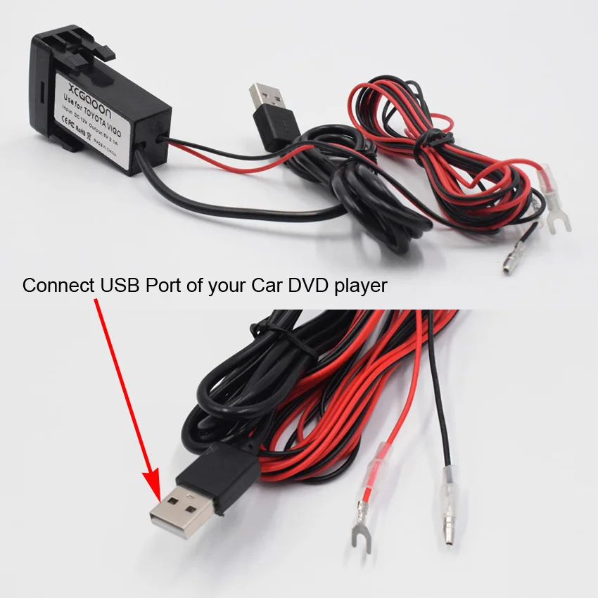 Специальный специальный переходник XCGaoon для автомобильного интерфейса USB 5 в 2 1 А