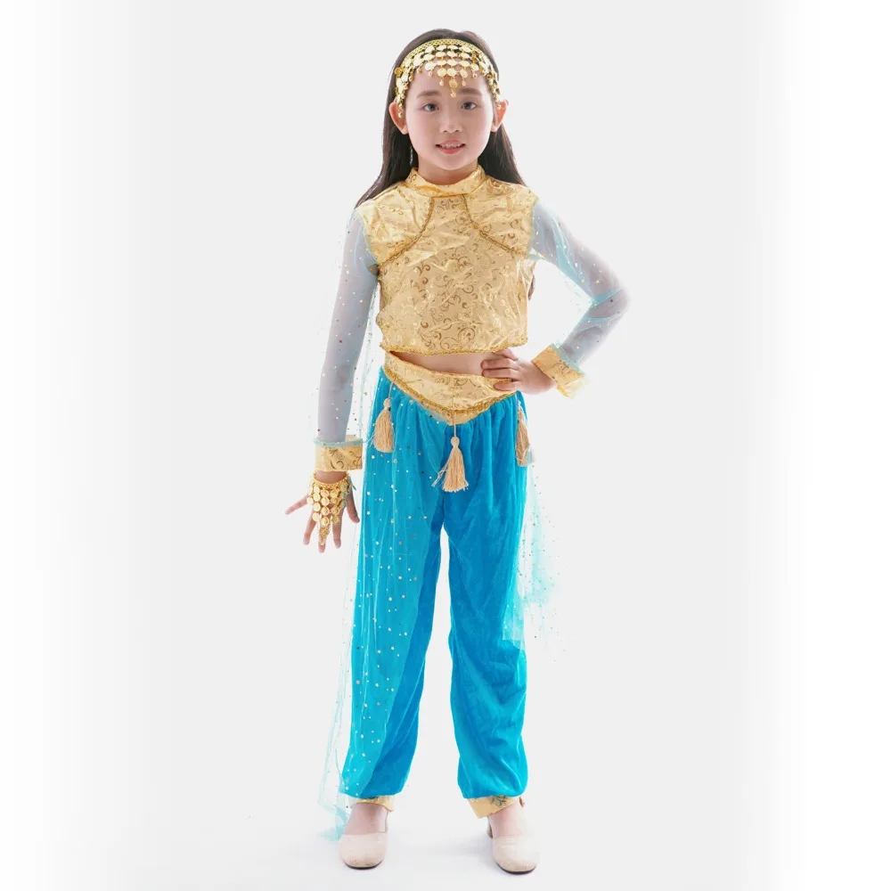 Children's wear girls belly dance costumes suits new national Fantasy Cosplay Costume Comic Movie Carnival Party Purim Halloween |