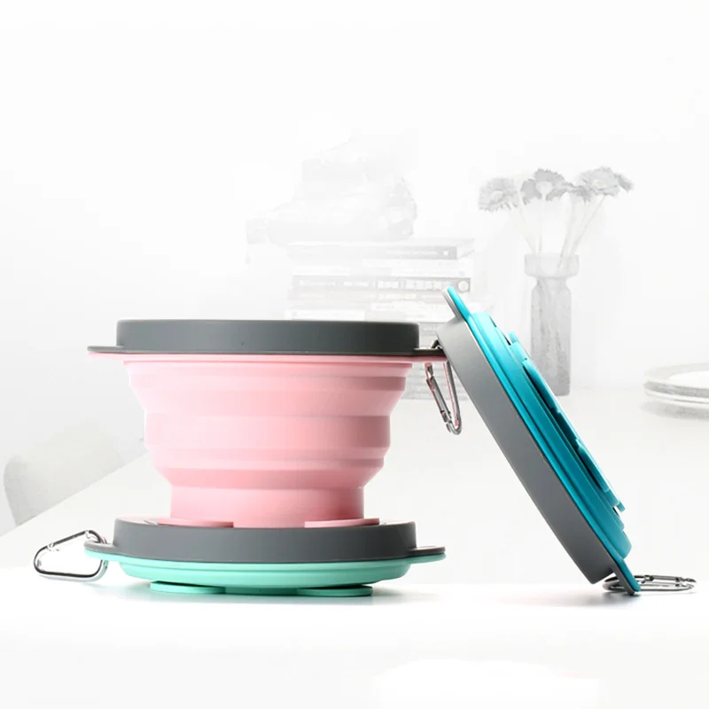 Multi-function Travel Portable Silicone Folding Bowl Anti-fall Outdoor Retractable Picnic Lunch Box Trending Products 2019 | Дом и сад