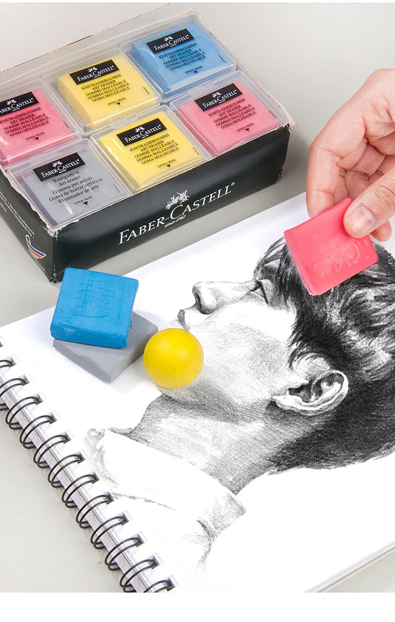 Faber Castell пластичный резиновый мягкий ластик Профессиональный Дизайн Рисование эскиз изюминка разминаемый ластик художественные канцелярские принадлежности