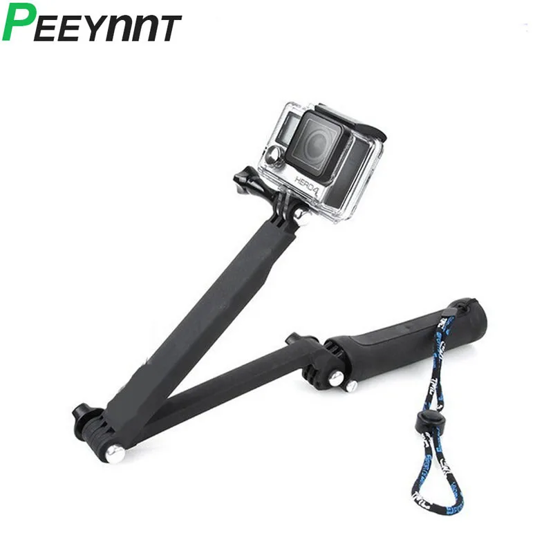 Peeynnt 3 Way сцепление монопод для селфи палка Gopro Hero 7 6 5 4 сеанса SJ4000 Штатив Xiaomi yi K eken H9