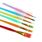 Новый 1 набор кистей для торта Цветная Пластиковая помадка кисть для смазывания торта картина для декора набор пыли DIYинструмент для теста