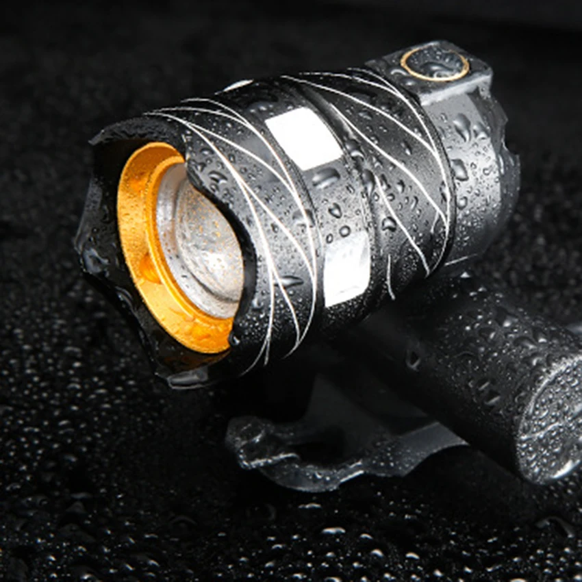 Walkfire Zoomable XM-L T6 светодиодный велосипедный светильник для велосипеда передняя верхняя труба лампа водонепроницаемый велосипедный фонарь с фокусировкой головной светильник с зарядкой от USB