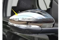 2009 2013 for vw golf 6 abs electroplating mirror cover vogue rearview mirror cover modified external accessories 2 pcsset