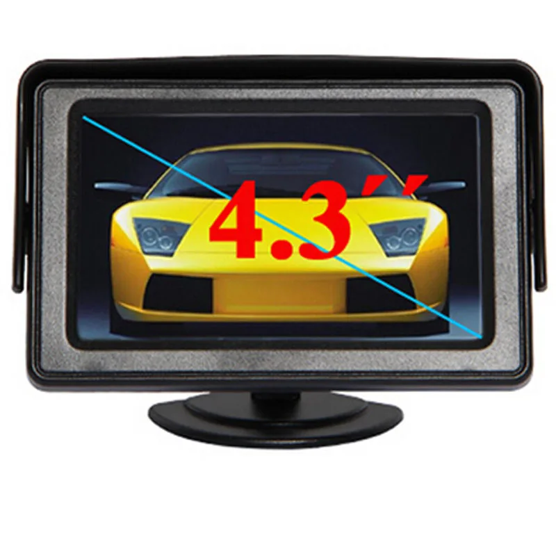 Цветные ЖК мониторы TFT 4 3 дюйма для автомобиля задняя фотокамера DVD VCD 2