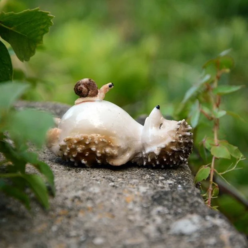 1 шт. коллекция ёжиков миниатюрные фигурки из смолы детская комната настольные