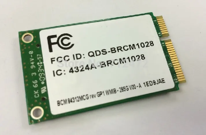 SSEA      Broadcom BCM94312MCG BCM4312    PCI-E  HP 54 /