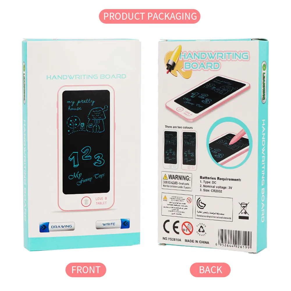 Защита глаз 6 дюймов ЖК-электронный экран ЖК-дисплей доска для рисования детей