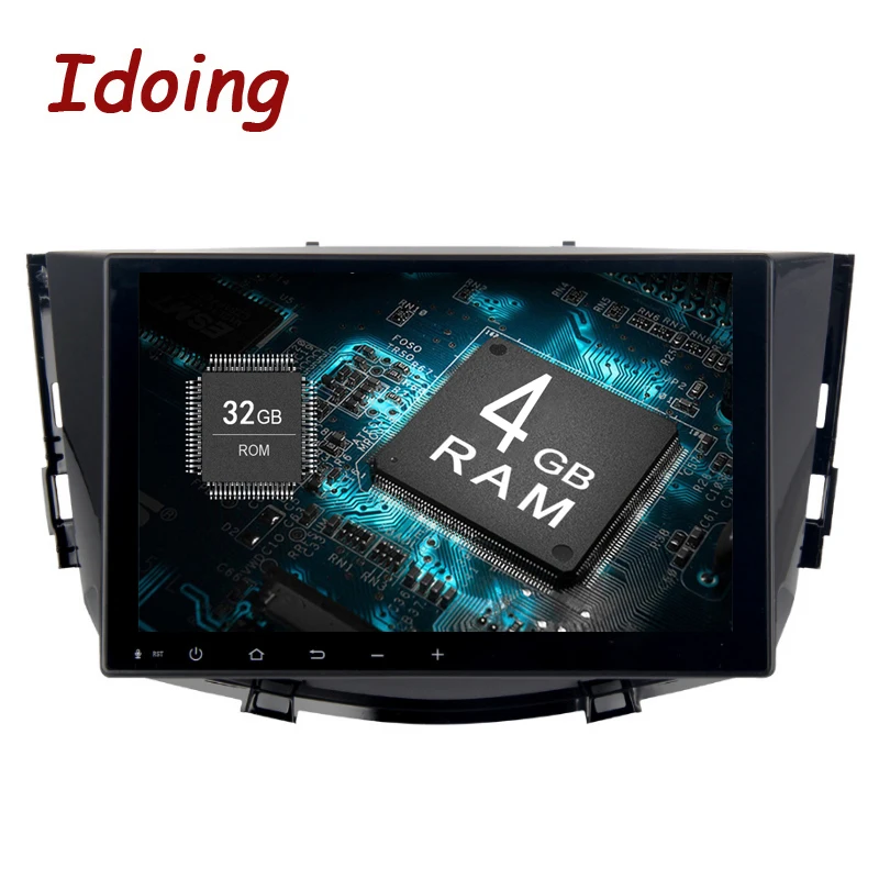 Idoing 1Din 9 дюймов Android8.0/7 1 автомобильный мультимедийный плеер Fit Lifan X60 2011 2015 руль 8