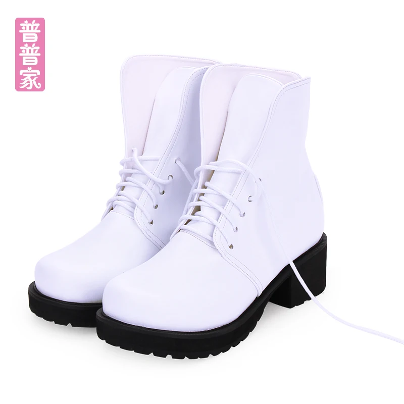 

Princess sweet lolita shoes Custom fashion and all match shoes Round-headed and thick-bottomed muffin punk boots pu8353