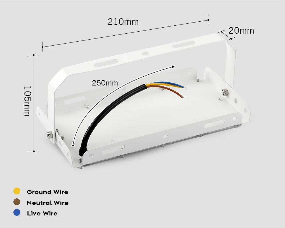 LUCKYLED Светодиодный прожектор светильник 50 Вт AC 220V 240V Водонепроницаемый Ip65 Точечный светильник на открытом воздухе садовый светильник ing потолочные светильник s Светодиодный отражатель холодный белый