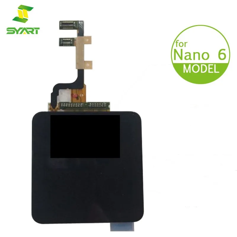 SYART для iPod Nano 6 го поколения ЖК дисплей черный цвет Сенсорный экран дигитайзер
