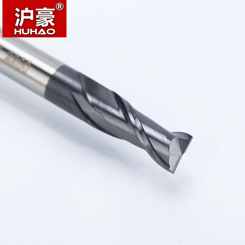 HUHAO 1PC 2 flutes Solid Carbide End Mill CNC Milling Cutter HRC45 R 1 3 4 5 6 8 10 14mm router bits for milling machine | Инструменты