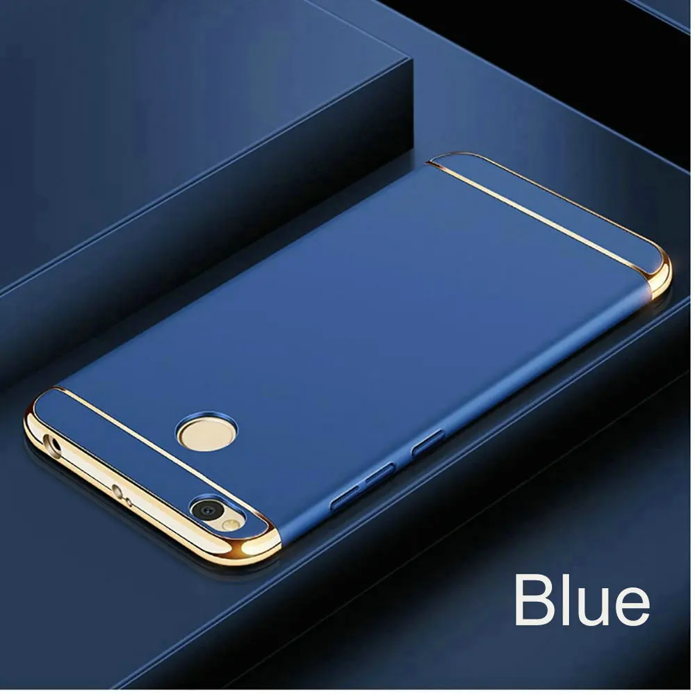 Чехол на ksiomi redmi 4 x для xiaomi 4x, силиконовый чехол s xiomi xiami, Роскошный чехол xaomi bumper x4, тонкий Чехол-книжка 5,0' - Цвет: Blue