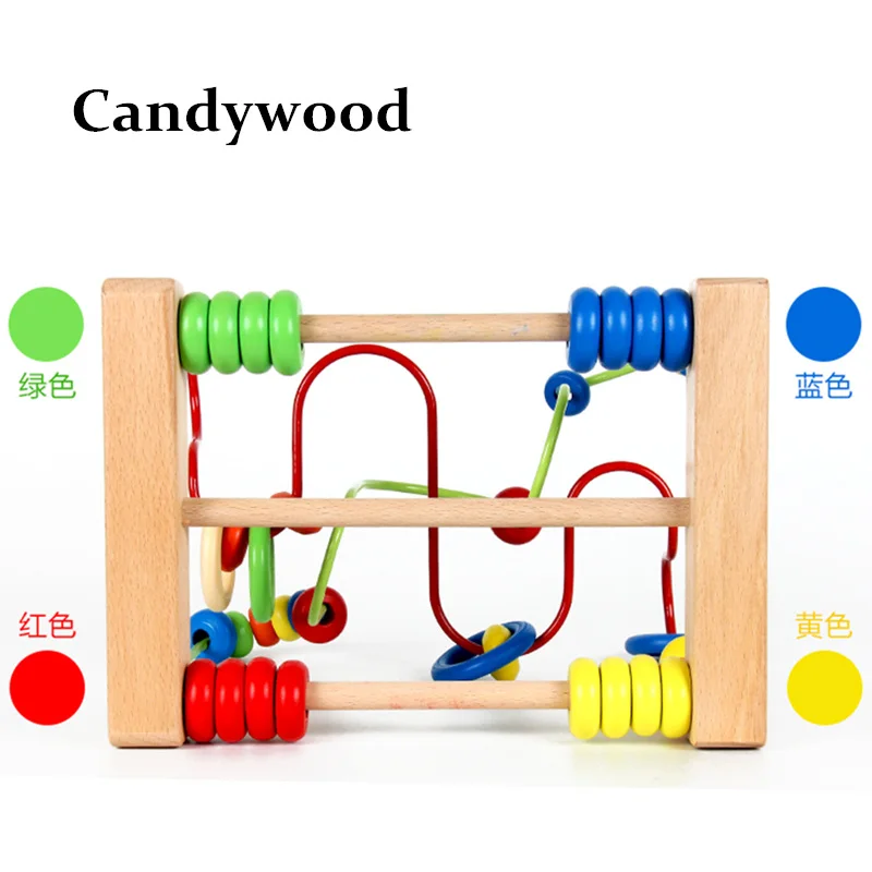 Candywood 2017 новые детские разноцветные Круглые бусины забавные шарики лабиринты