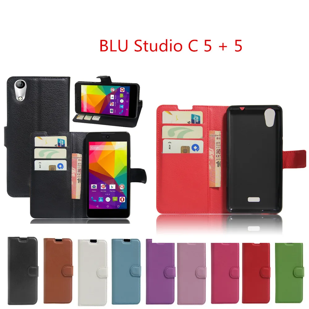 Для BLU Studio C 5 + Чехол 0 &quotкошелек стиль Fundas PU кожаный мобильный защитный чехол на