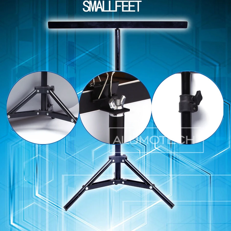 Мини задник ALUMOTECH Widith 50/68 см + штатив стойка для студийной фотосъемки|Аксессуары