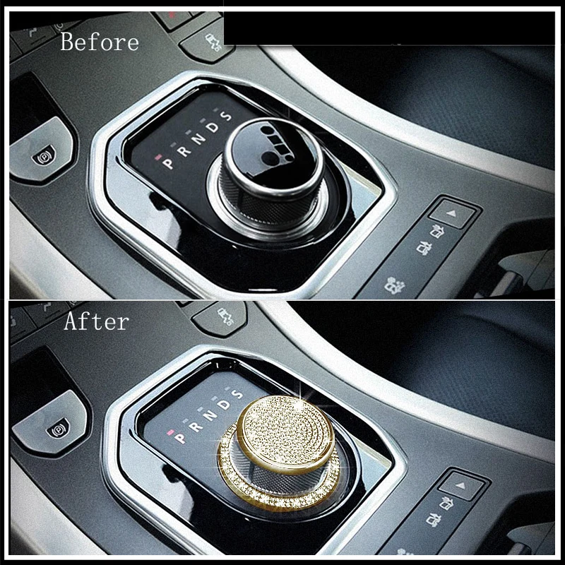 2 шт. серебристый/Золотой бриллиантовый стиль центр Управление переключатель