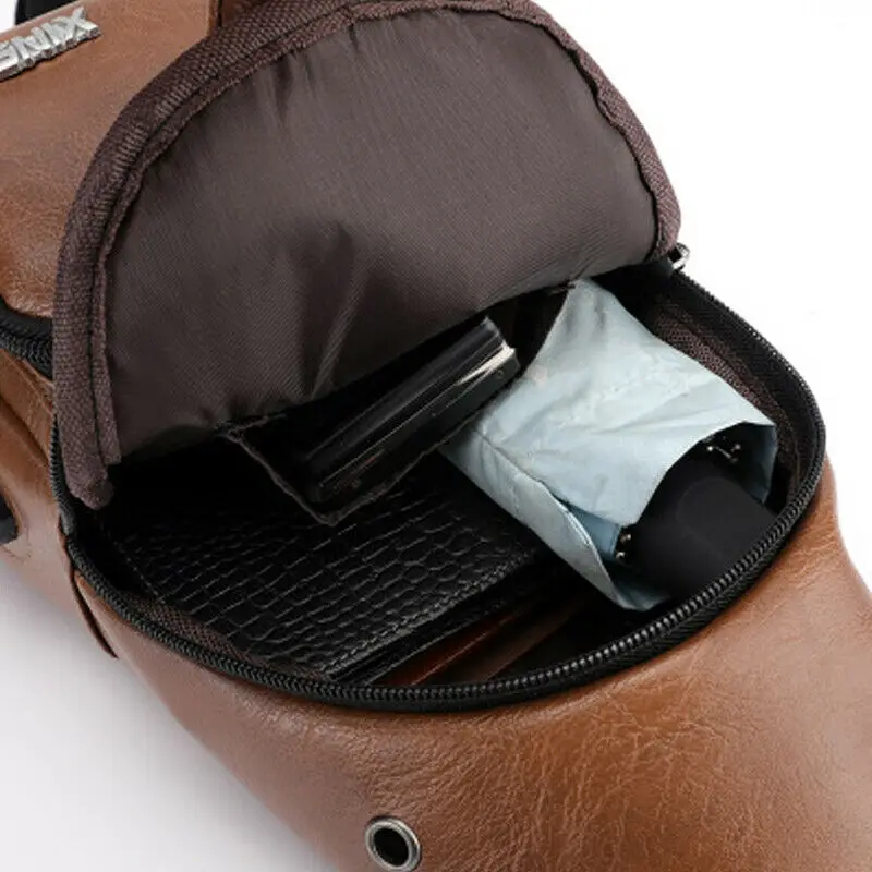 Мужская нагрудная сумка Классическая Дорожная на плечо мессенджер nerka для отдыха
