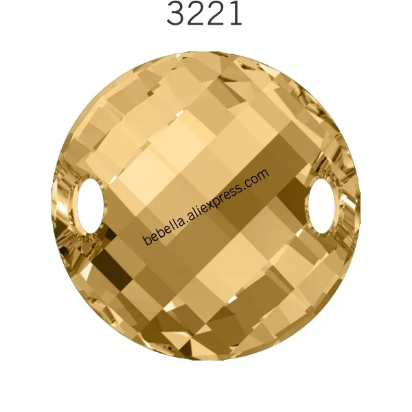 Оригинальные кристаллы Swarovski 3221 круглые стразы с пришитыми камнями для украшения