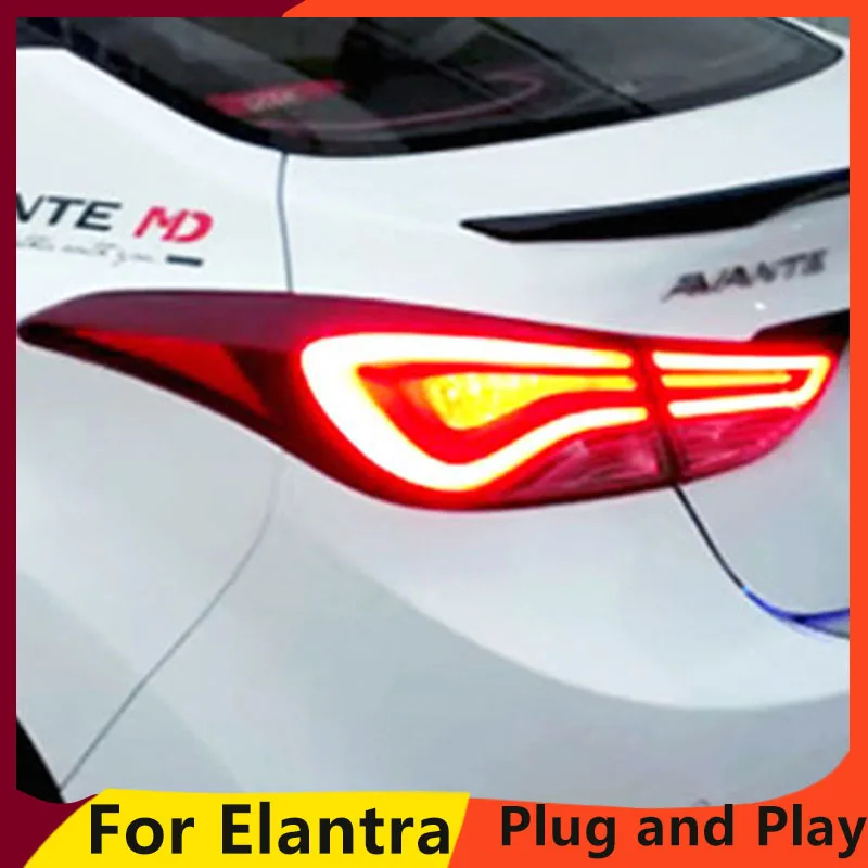 KOWELL автомобильный Стайлинг для hyundai Elantra задний светильник s 2010- Tuscon светодиодный Elantra задний светильник DRL+ тормоз+ Парк+ сигнал
