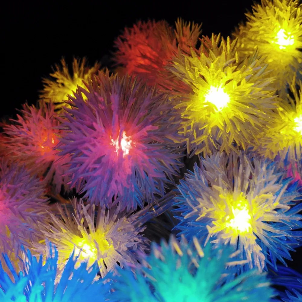 YIYANG хлопья 3 м 30LED Праздник Снежинка светодиодные гирлянды AA батареи мероприятия