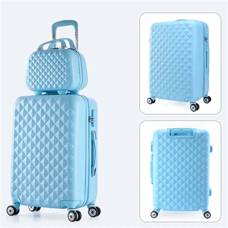 Universal wheels luggage suitcase trolley travel bag candycolor picture box password pull 14 20 22 24 26 28 sets | Багаж и сумки