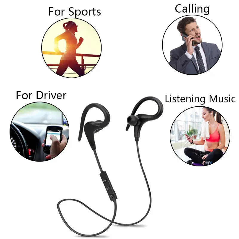 Спортивная стерео Bluetooth беспроводная гарнитура 4 1 наушники с микрофоном