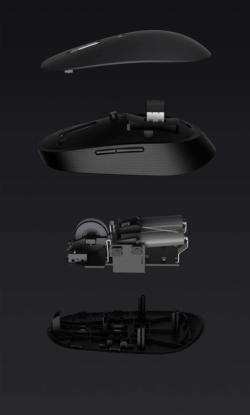 Xiaomi Miiiw Беспроводная Двухрежимная мышь Bluetooth 5,0 BLE двойной режим подключения 2,4 ГГц портативная игровая мышь для офиса