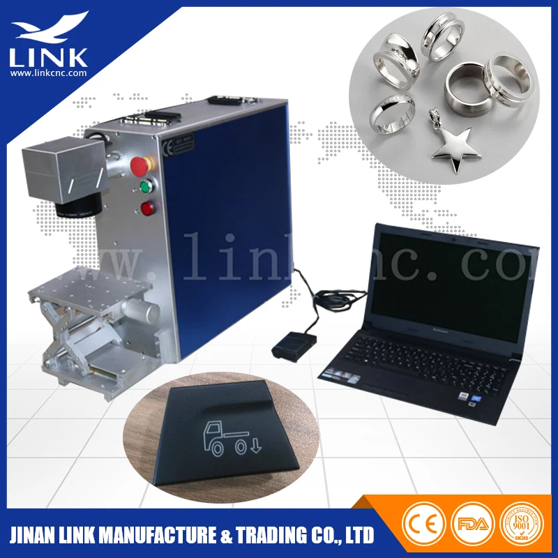 Бизнес карта волокна маркировки лазерная маркировочная машина пластиковые