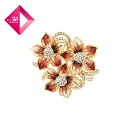 Neoglory Винтажная брошь на свадьбу день рождения подарки светло желтый золотой цвет