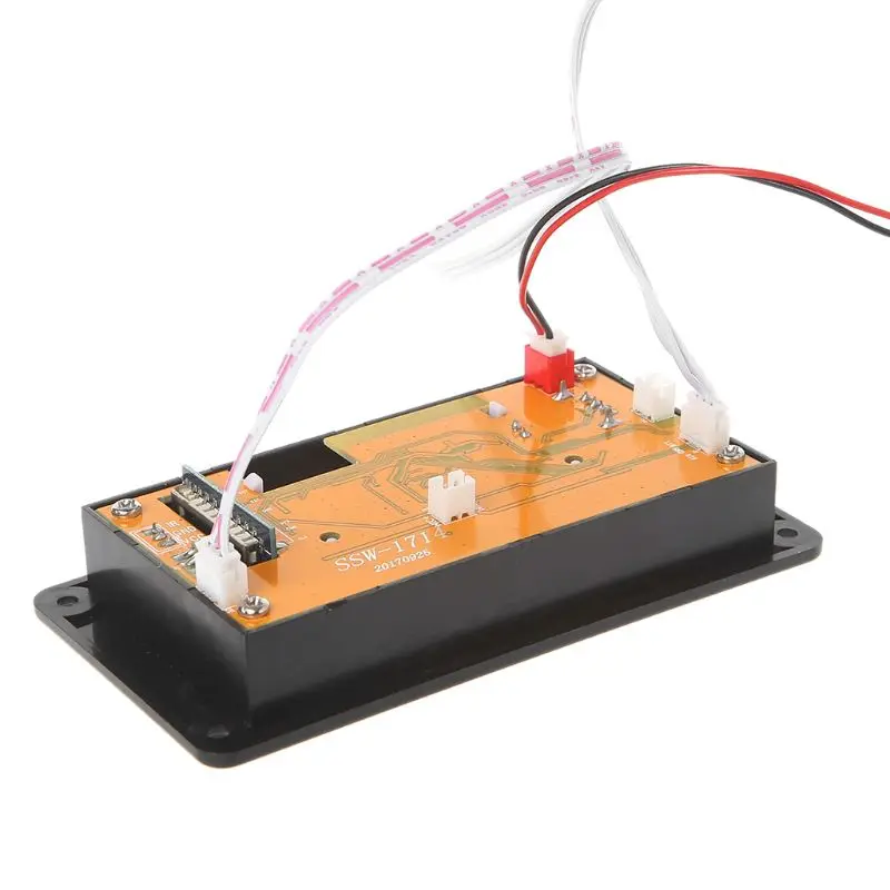 Bluetooth Mp3 декодирующая плата модуль Led Lyric 12 В Diy Usb/Sd/Mmc Wav декодер Запись Mp3 плеер Aux Fm папки переключатель карты чтения