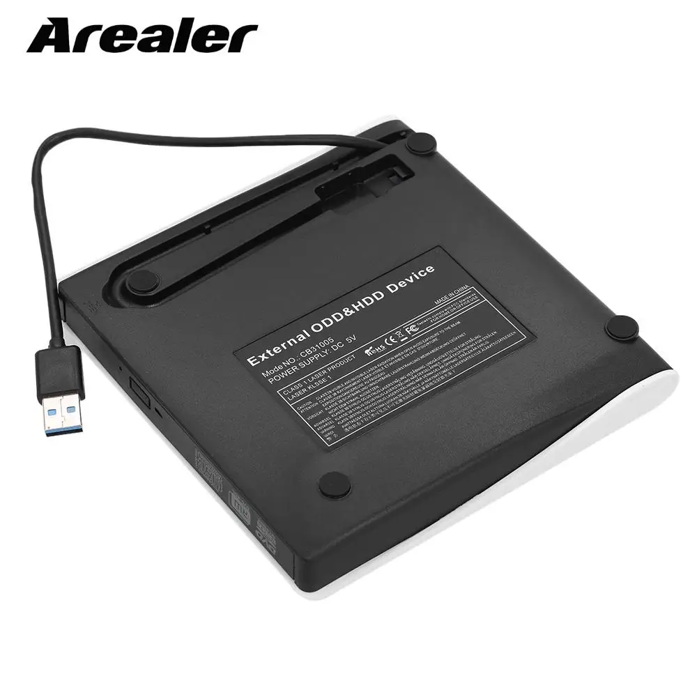 Ультра тонкий портативный USB 3,0 DVD-RW Внешний DVD привод dvd-плеер писатель для Linux Windows для ОС DVD rom плеер