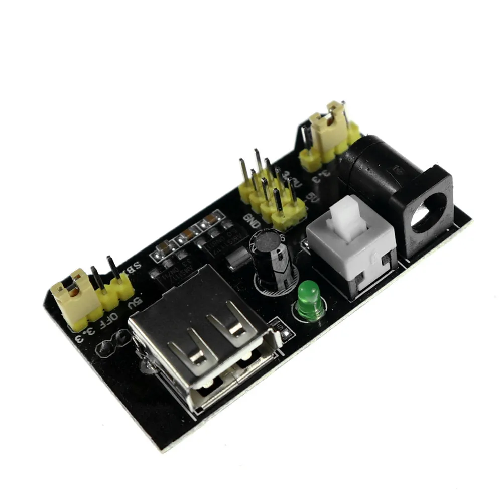 KJ386 MB102 макетная плата модуль питания 3 V 5V Для Arduino Solderless Хлеб доска регулятор