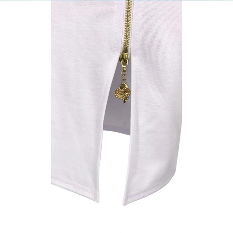 

Sexy Elegant Women Skirt Knee Length Slim Bodycon Skirt Front Zipper Split Skirt High Waist Office Skirt Plus Size 3xl