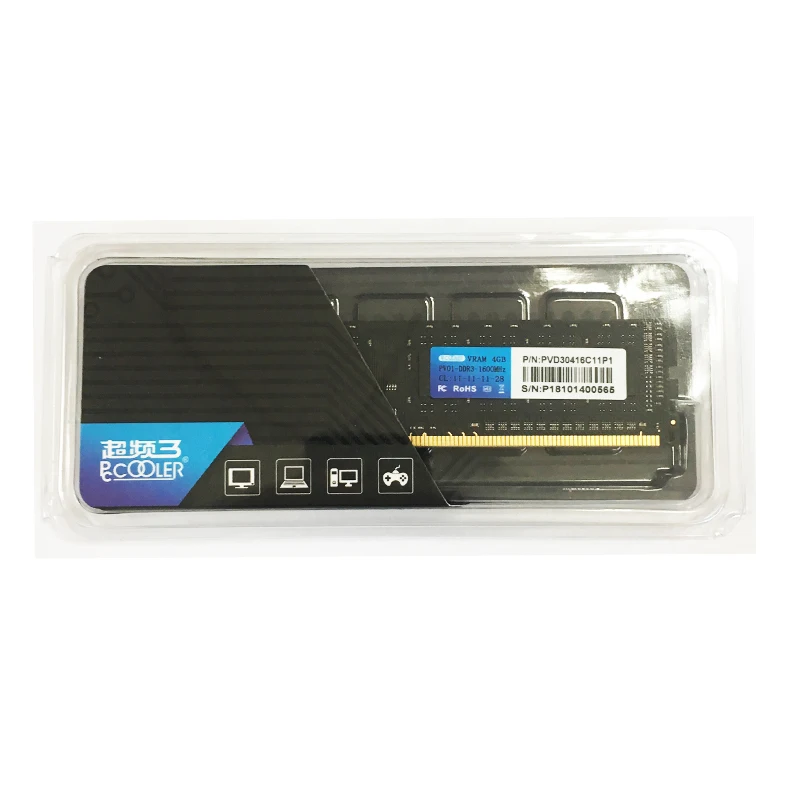 Pccooler 4 ГБ 8 ОЗУ для ПК модуль памяти настольного компьютера DDR3 PC3 1600 МГц 12800 8GBX2 = 16 Гб