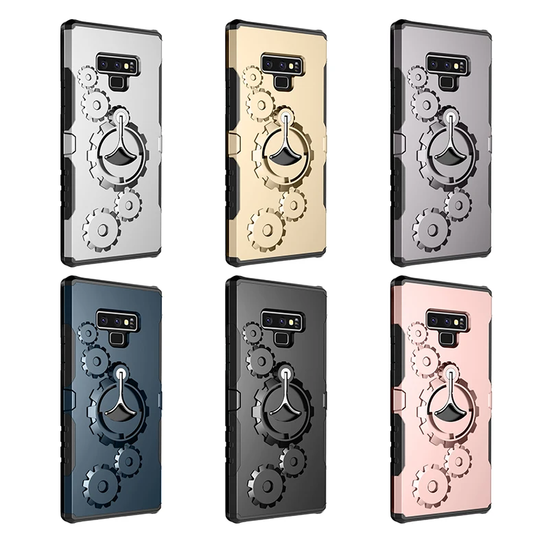 Армированный чехол с подставкой для Samsung Galaxy S7 edge S8 S9 Plus Note 8 9 жесткий Гибридный