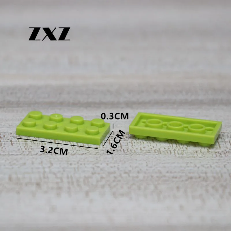 50 шт./лот DIY Строительные самоблокирующиеся блоки пластины 2x4 детские развивающие
