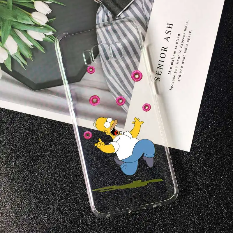 TPU A1268 Гомер Джей Симпсон забавные Барт Симпсон с изображением мультяшных героев для чехол для телефона для samsung A7 A9 S8 S9 S10 плюс a6 чехол из ТПУ/силикона - Цвет: TPU A1268