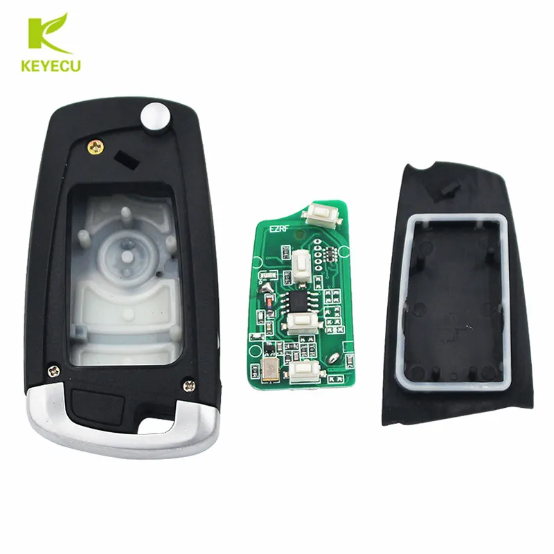 KEYECU Modify Flip Key Replacement Remote Fob - EWS 315MHz HU92 1998-2005 for BMW 3/5 Series X5 Z3 Z4 Blade | Автомобили и