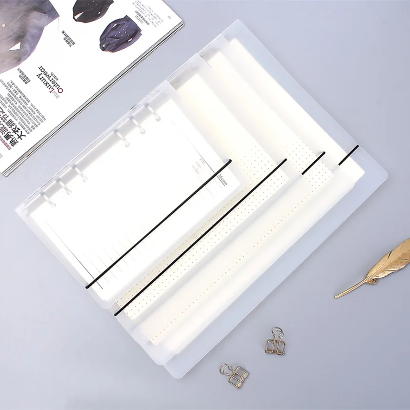 А5 планировщик свободный лист матовый прозрачный PP оболочка А4 binder А6 портативный