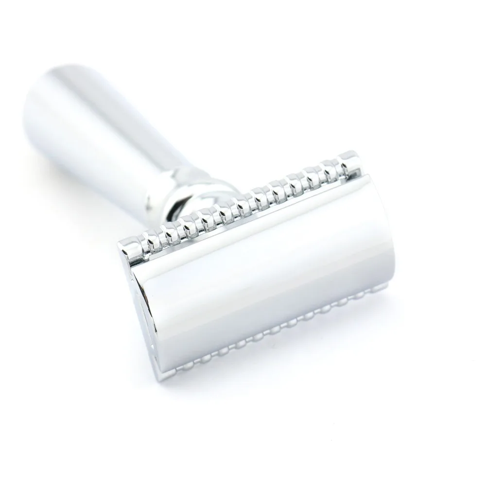 

Double Edge Safety Razor Shaving Razor Silver Manual Razor Classic Style 10.9CM Zinc Alloy Wholesale H5 10PCS/LOT Lyrebird NEW