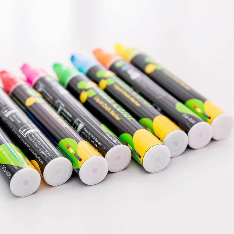 1PC New Creative Flash Color Erasable Highlighter For Fluorescent Plate Pens Liquid Chalk Marker Korean Stationery | Канцтовары для