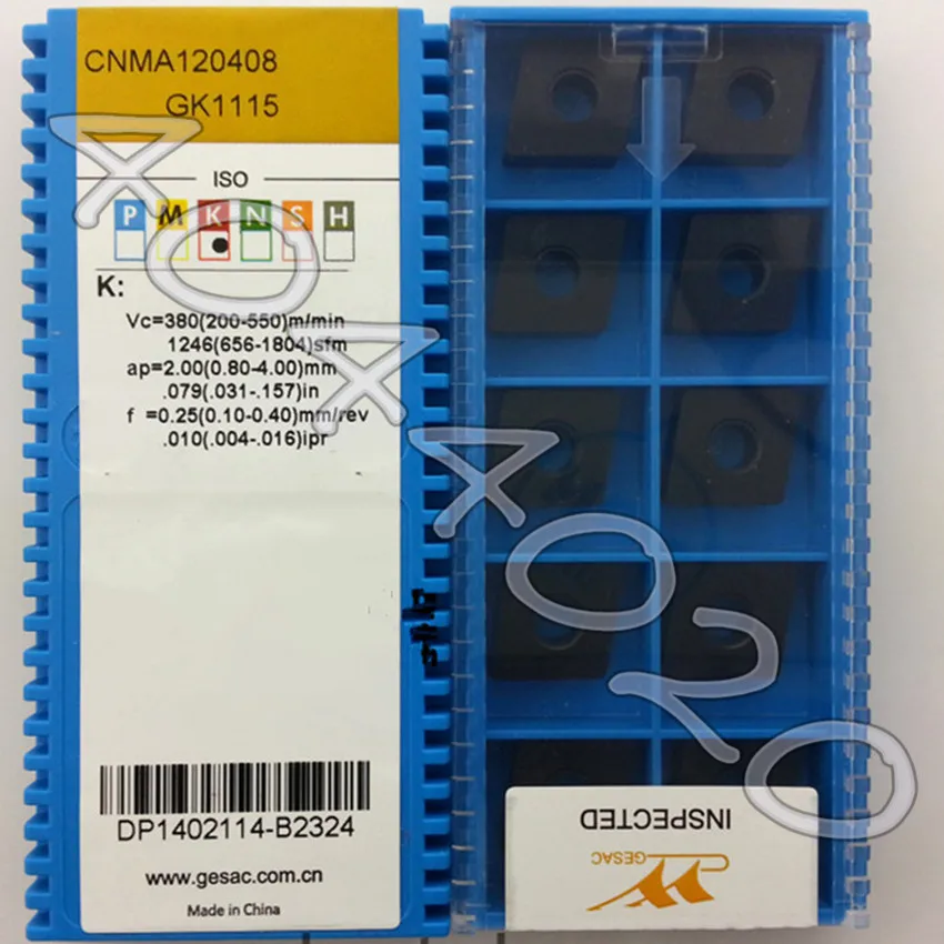 

CNMA120408 GK1115 CNMG432 GK115 10pcs/box Carbide blade For cast iron