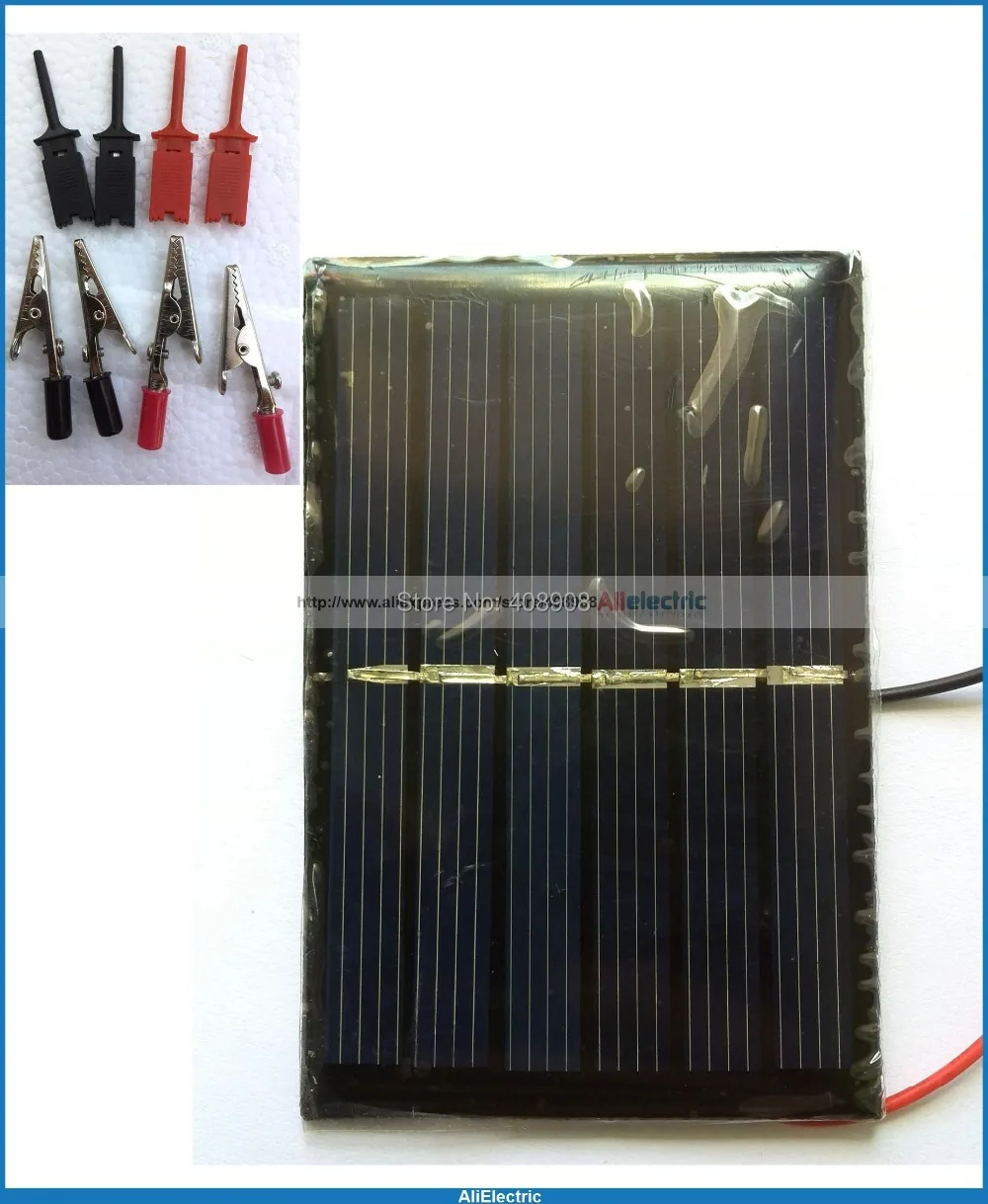 2 шт. зажим типа крокодил + с крючком 1 сделай сам мини эпоксидная солнечная панель