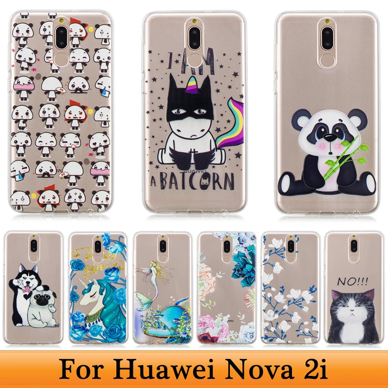 Силиконовый чехол для Huawei Nova 2i rne l21 мягкий мультяшный из ТПУ с полным покрытием
