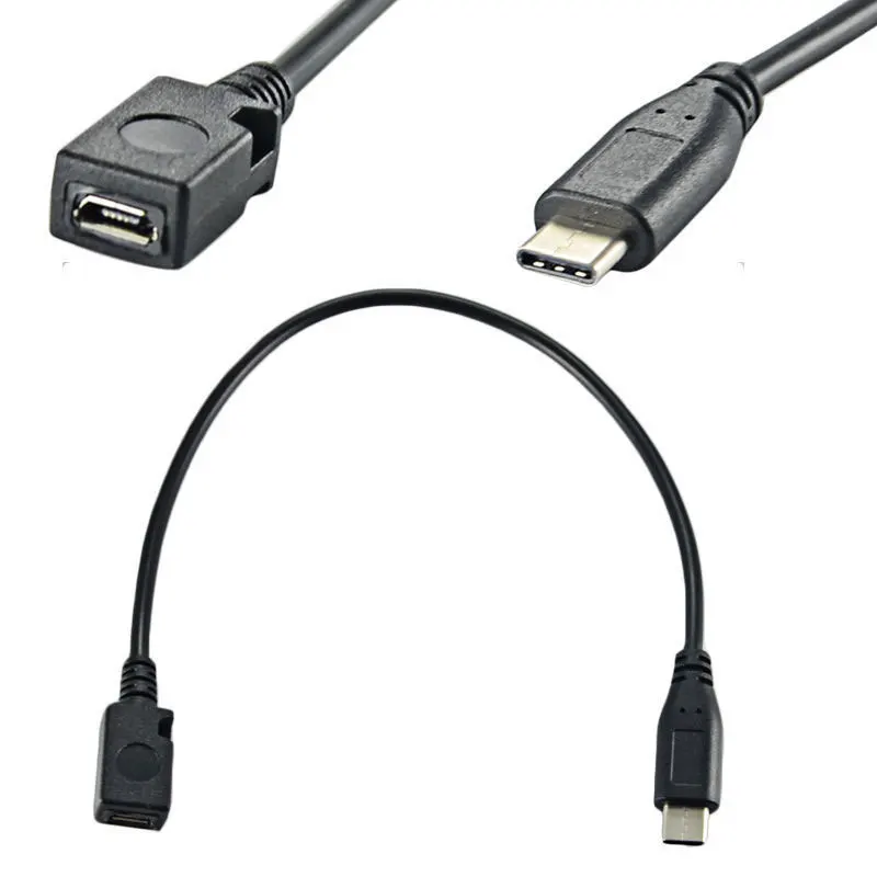 25 см USB3.1 type C штекер для Micro USB 2 0 5Pin Женский кабель передачи данных Nexus 5X6 P |