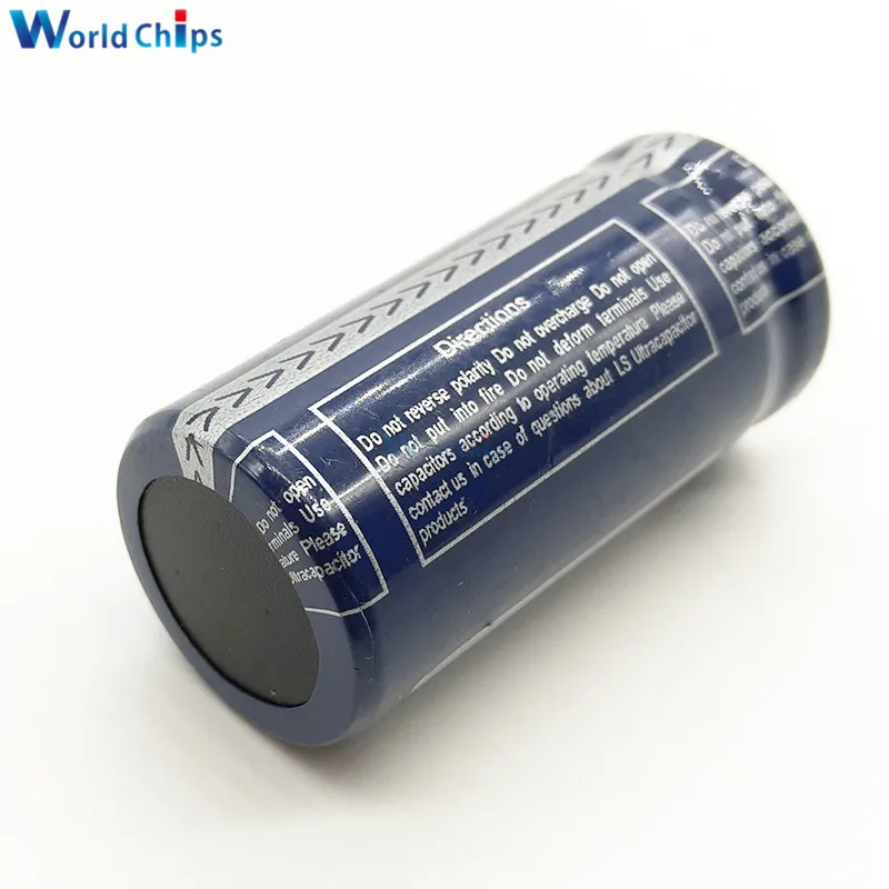 Супер фарад конденсатор 2 8 В 100F 45*22 мм низкая ESR высокая частота 2.8V100F 45x22 Ultracapacitor