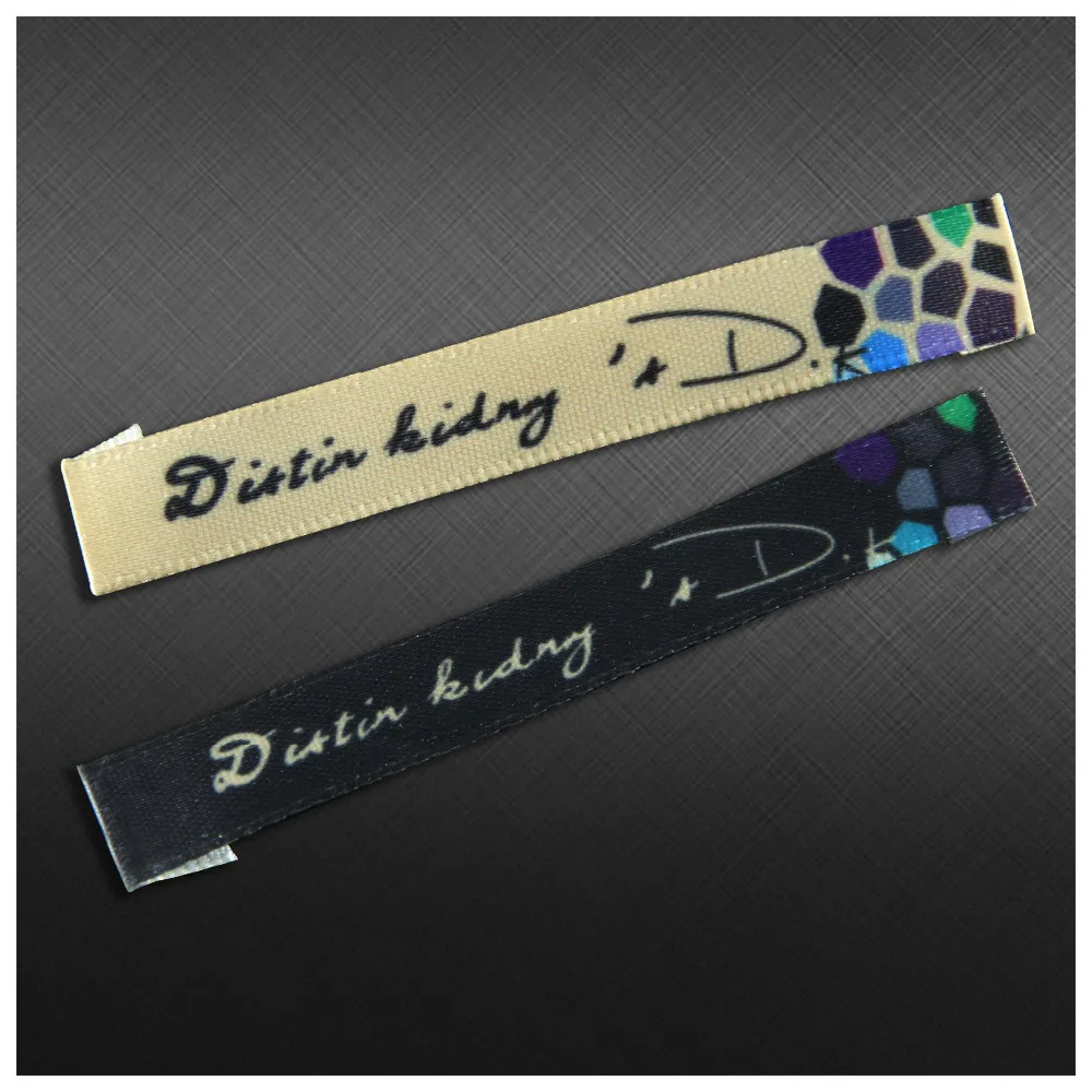 Тканые этикетки на заказ дизайн одежды пришитые размер |