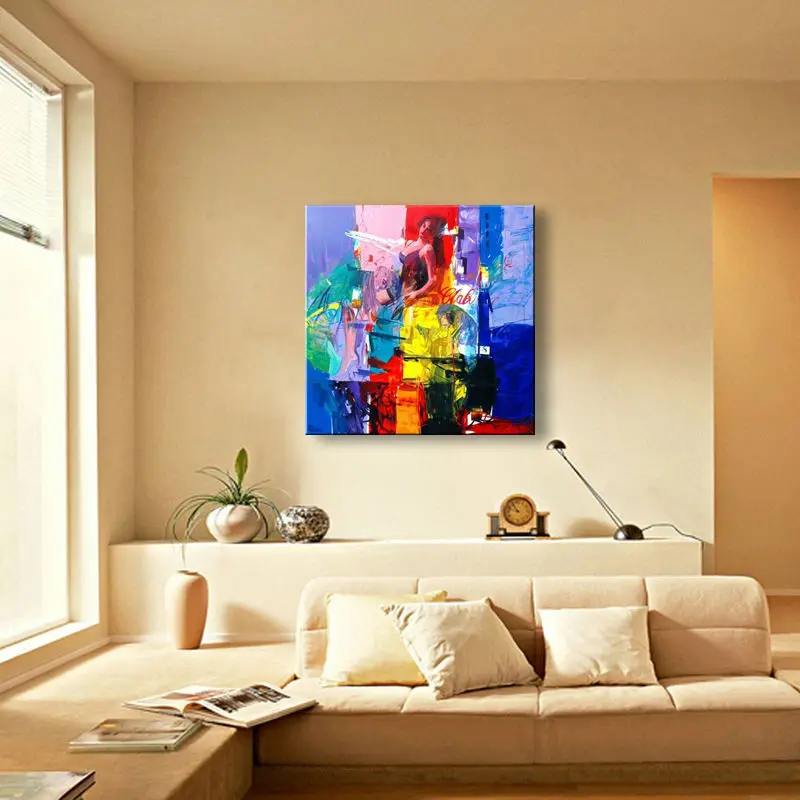 Ручная роспись маслом абстрактная живопись современный декор стен искусство